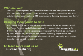 postcard for Sustainable SFU
