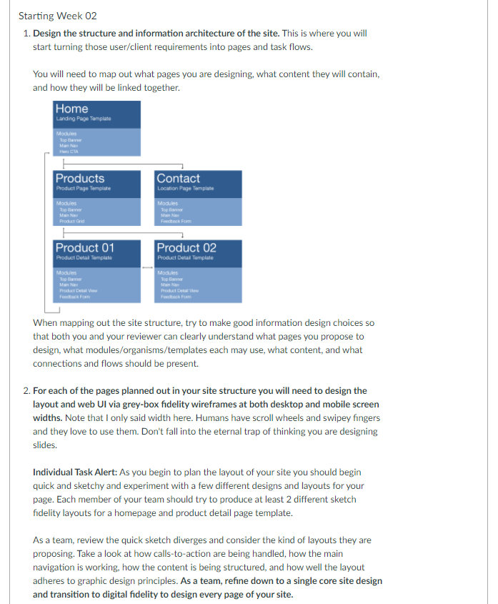 Screenshot from an LMS course shell